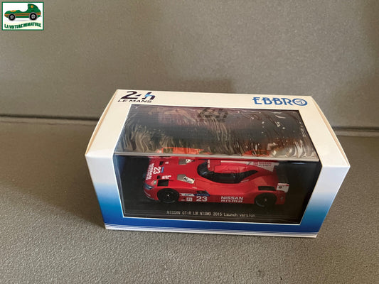Voiture Miniature Nissan GT-R LM Nismo Launch Version 2015 Ebbro Le Mans 1/43