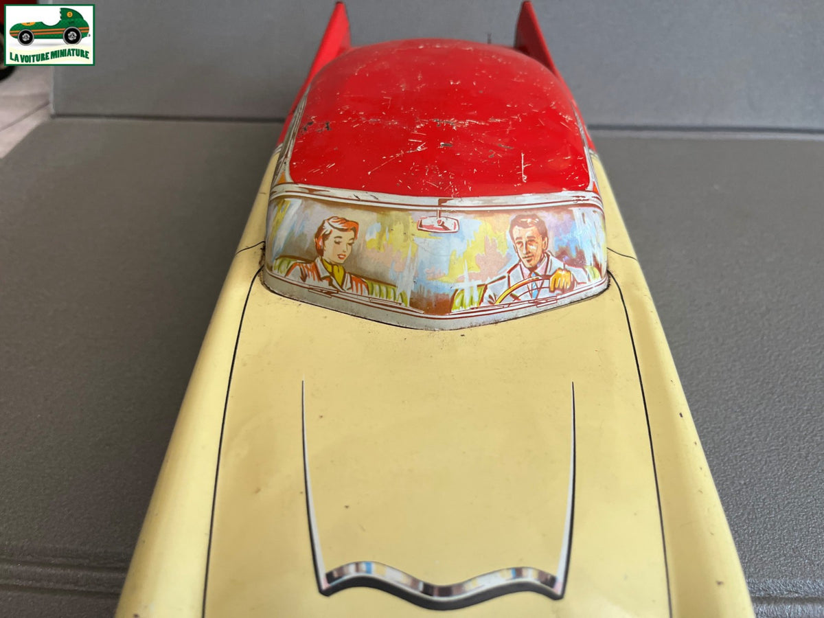 Jouet Ancien Voiture Américainne Tôle Joustra France Commander Vintage Mécanisme