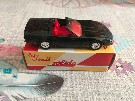 Voiture Miniature Chevrolet Corvette Cabriolet 1984 Solido Hachette au 1/43