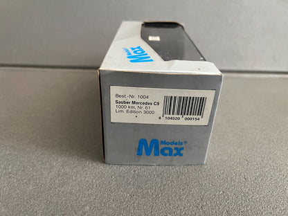 Voiture Miniature Course Sauber Mercedes C9 1000km Models Max 1/43
