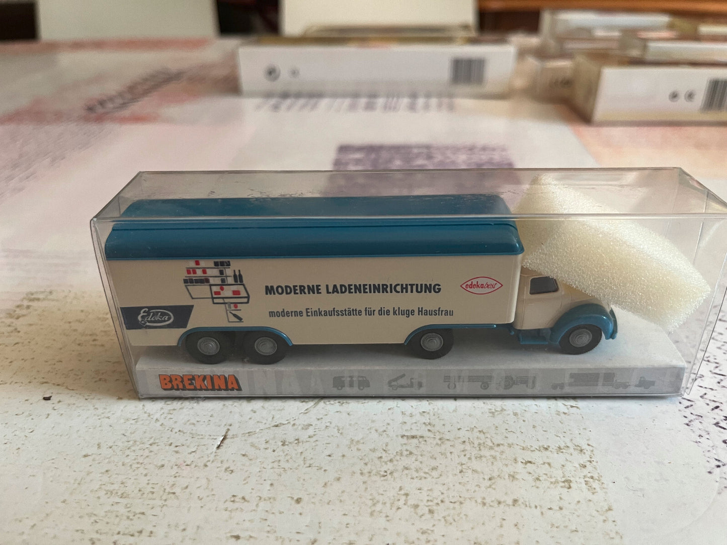 Voiture Miniature Camion Magirus 4500 Edeka 42215 Brekina 1/87 HO