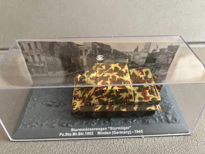 Miniature Militaire Char Tank Blindé Sturmmoserwagen Sturmtiger Altaya 1/72