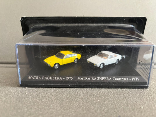 Voiture Miniature Duo Matra Bagheera 1975 Courrèges Universal Hobbies 1/87 HO