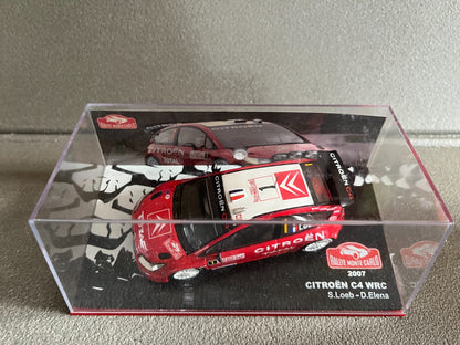 Voiture Miniature Citroen C4 WRC 2007 Loeb Elena Rallye Monte Carlo au 1/43
