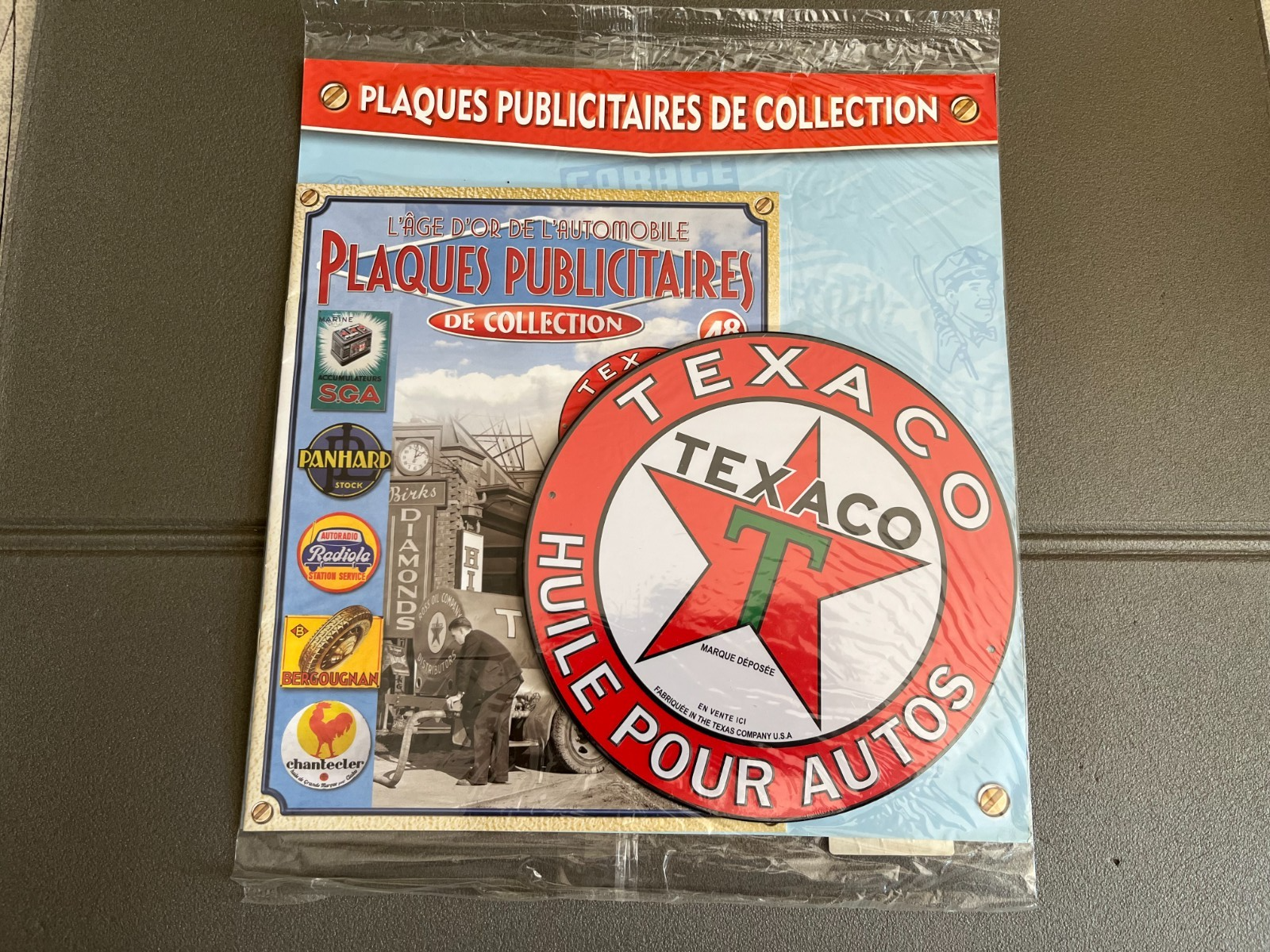Plaque Métal Voiture Automobile Publicitaire Collection Texaco