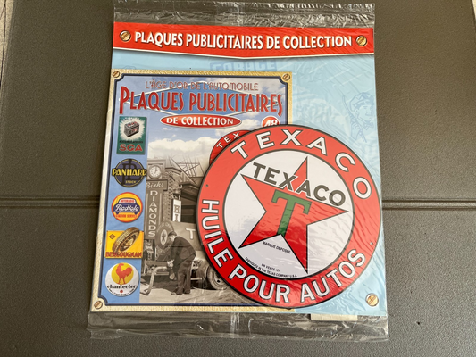 Plaque Métal Voiture Automobile Publicitaire Collection Texaco