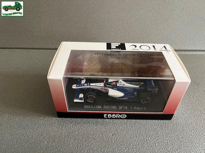 Voiture Miniature Nakajima Racing SF14 Formula 2014 Kogure F1 Ebbro au 1/43