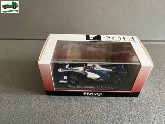 Voiture Miniature Nakajima Racing SF14 Formula 2014 Kogure F1 Ebbro au 1/43