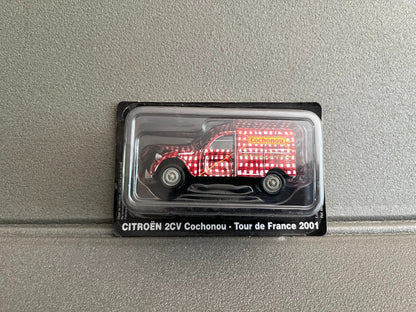 Voiture Miniature Citroen 2CV Cochonou 2001 Tour de France Vélo Norev 1/43