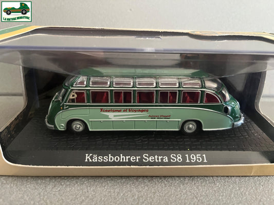 Voiture miniature Kassbohrer Setra S8 1951 Autobus Bus Collection Atlas 1/72