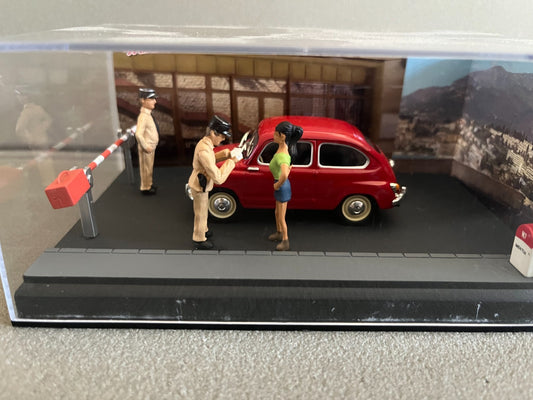 Voiture Miniature Fiat 600 Etape 39 La Route Bleue RN7 1/43