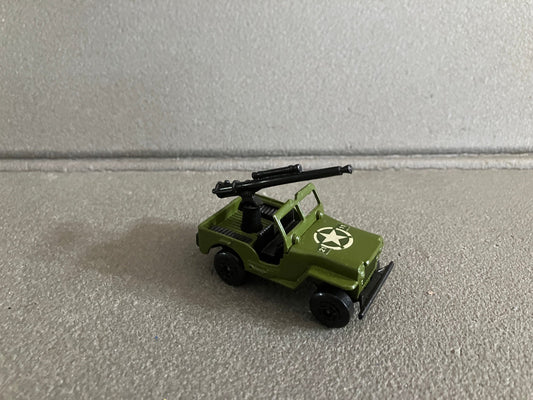 Ancienne Miniature Militaire Voiture Jeep Superfast N°38 Matchbox 1976