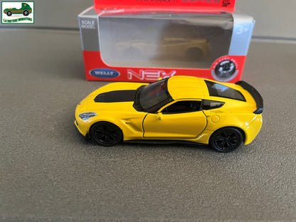 Voiture miniature Chevrolet Corvette Z06 2017 Welly 1/34 - 1/36 - 1/39