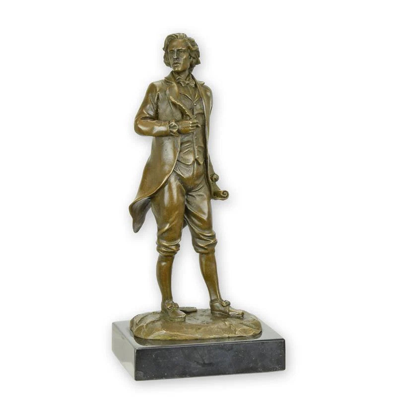 STATUE MODERNE SCULPTURE BRONZE DE MOZART