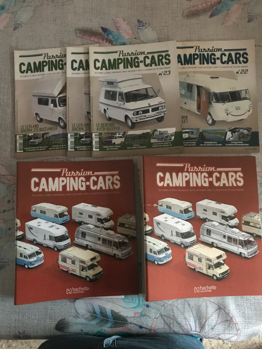 Voiture miniature Passion Camping Car Lot de 2 Classeurs + 4 Fascicules Hachette