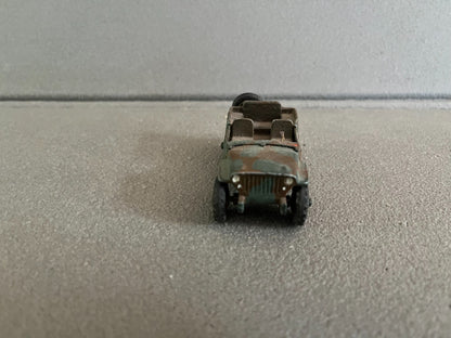 Ancienne Miniature Militaire Voiture Jeep Dinky Toys Meccano France Epave
