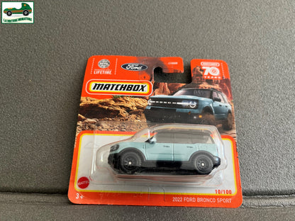 Voiture miniature 2022 Ford Bronco Sport Matchbox 70 Years 1/64