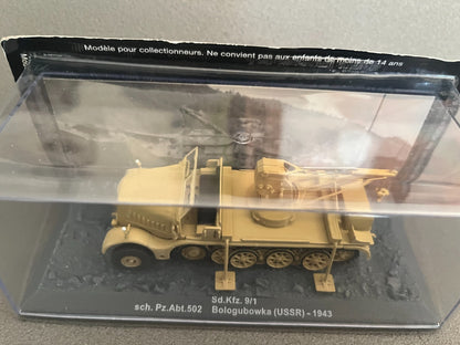 Miniature Militaire Char Tank Blindé Sd.Kfz. 9/1 sch. Pz.Abt.502 Altaya 1/72