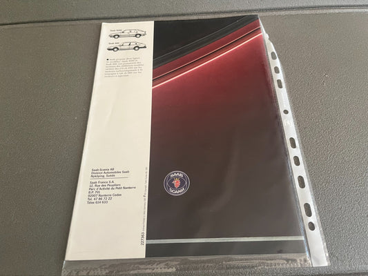 Ancien Dépliant Brochure Documentation Automobile Saab 900 Cabriolet Turbo 16 S