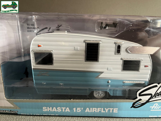 Voiture miniature Caravane Shasta 15 Airflyte Greenlight 1/24