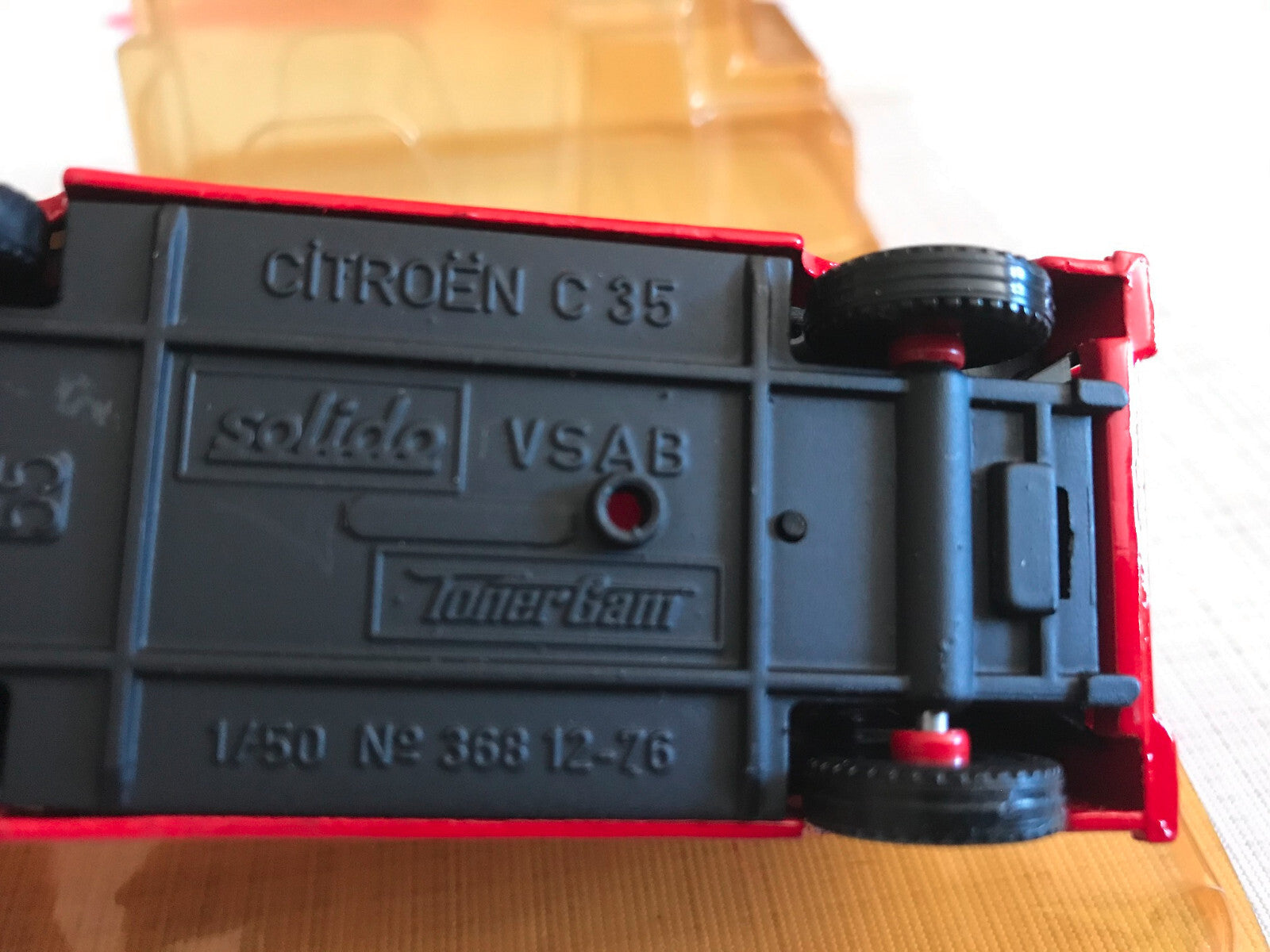 Voiture Miniature Pompiers Citroen C35 VSAB Solido au 1/50