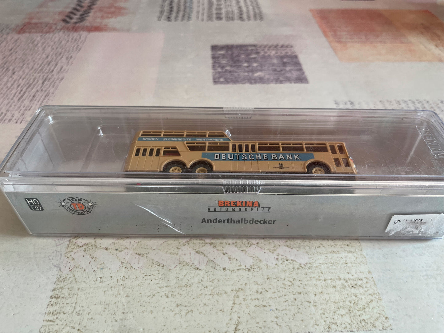 Voiture Miniature Bus Mercedes Benz Anderthalbdecker Brekina 1/87 HO