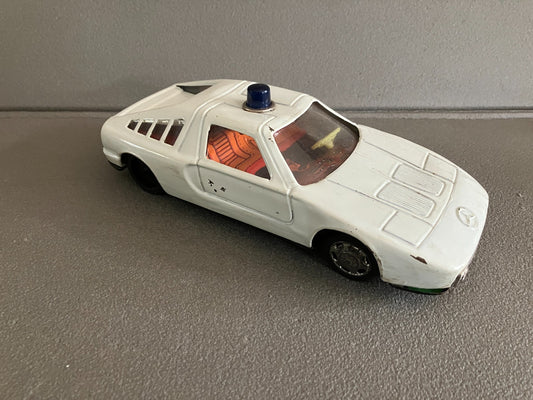 Jouet Ancien Voiture Miniature Tôle Mercedes C111 Yone Japan Yonezawa Friction