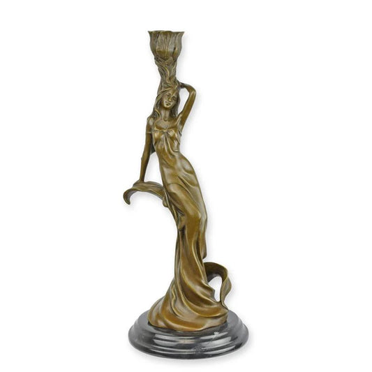 CHANDELIER FIGURATIF STATUE MODERNE SCULPTURE BRONZE