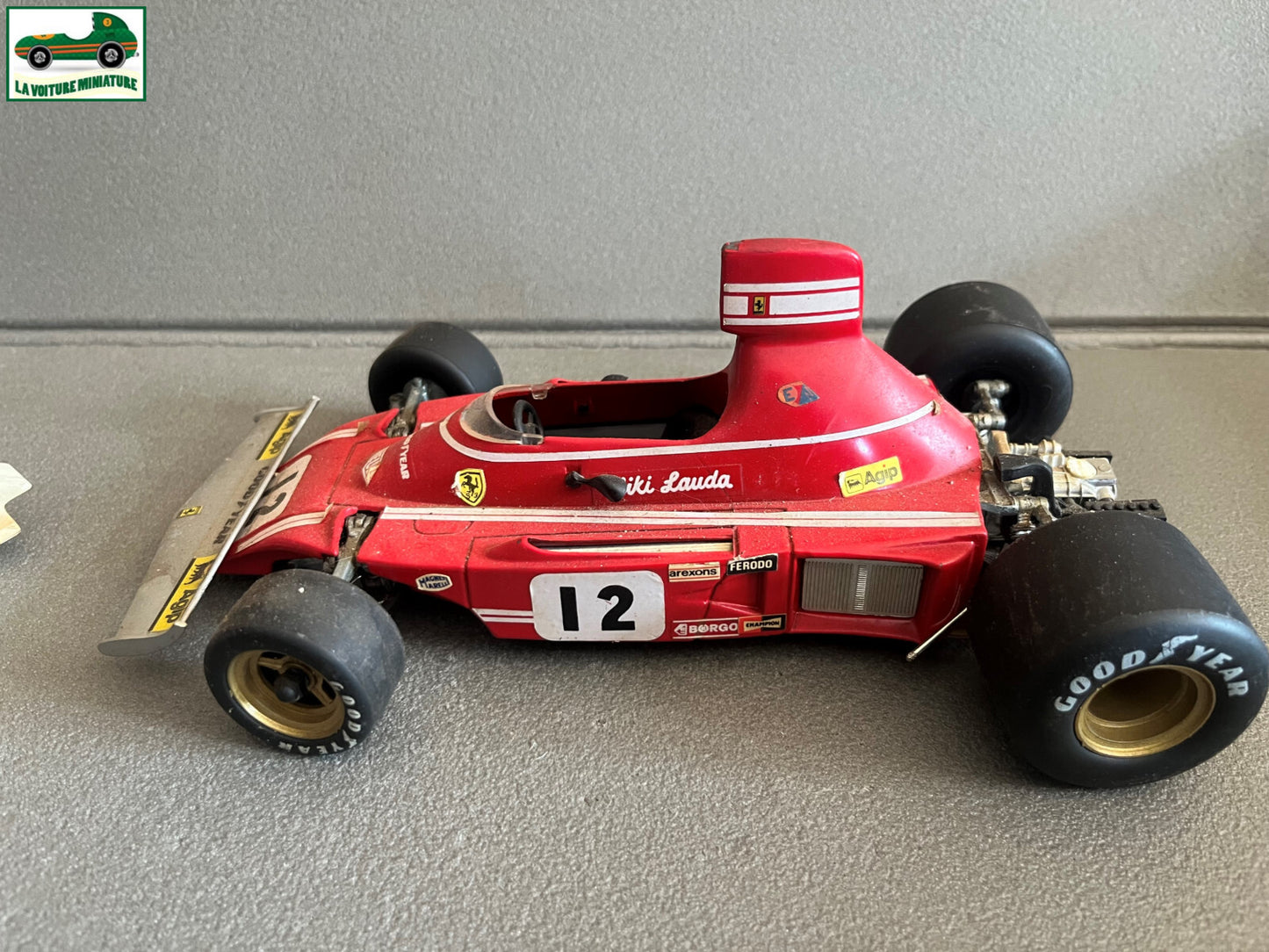 Ancienne Voiture Miniature Ferrari 312 B3 Lauda F1 Polistil Italy au 1/16