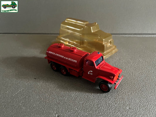 Voiture Miniature GMC Citerne Pompiers Solido au 1/50