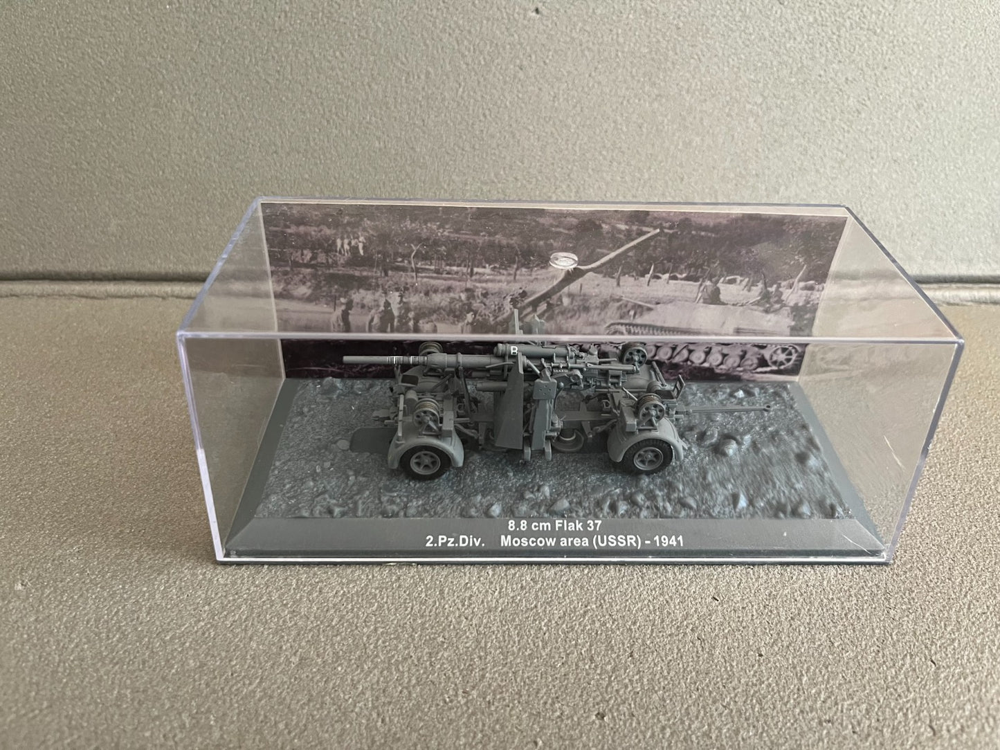 Miniature Militaire Char Tank Blindé Canon 8.8cm Flak 37 2.PZ.Div. Altaya 1/72