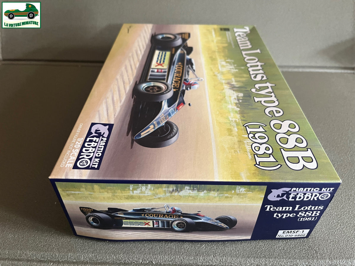 Maquette  à monter F1 Voiture miniature Team Lotus type 88b 1981 Ebbro 1/20