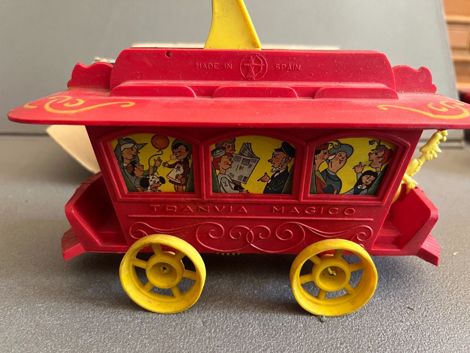 Jouet Ancien Voiture Miniature Plastique Train Tranvia Magico Nemrod Spain
