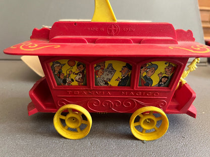 Jouet Ancien Voiture Miniature Plastique Train Tranvia Magico Nemrod Spain