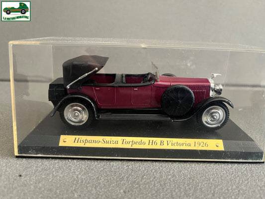 Voiture miniature Hispano Suiza Torpedo H6 B Victoria 1926 au 1/43