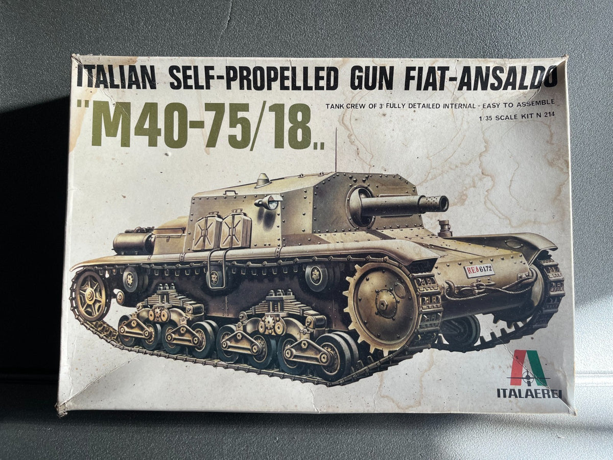 Maquette Militaire Char Tank M40-75/18 Gun Fiat Italaerei 1/35