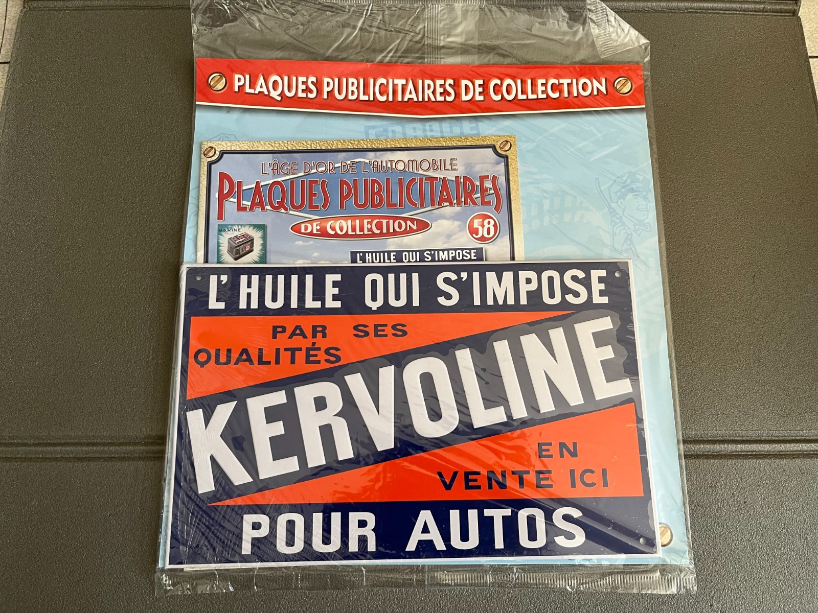 Plaque Métal Voiture Automobile Publicitaire Collection Kervoline