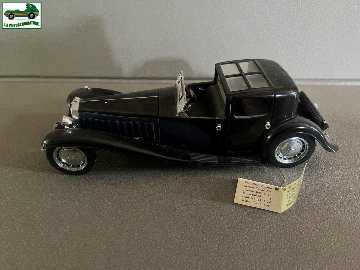 Voiture miniature Bugatti Royale Coupé Napoleon 1930 Franklin Mint 1/24 Défauts