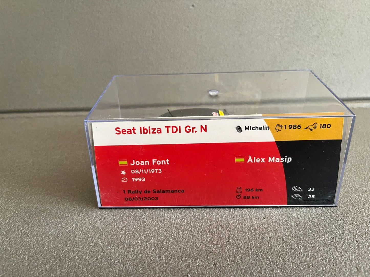 Voiture Miniature Seat Ibiza TDI Gr. N Rallye de Salamanca 2003 au 1/43