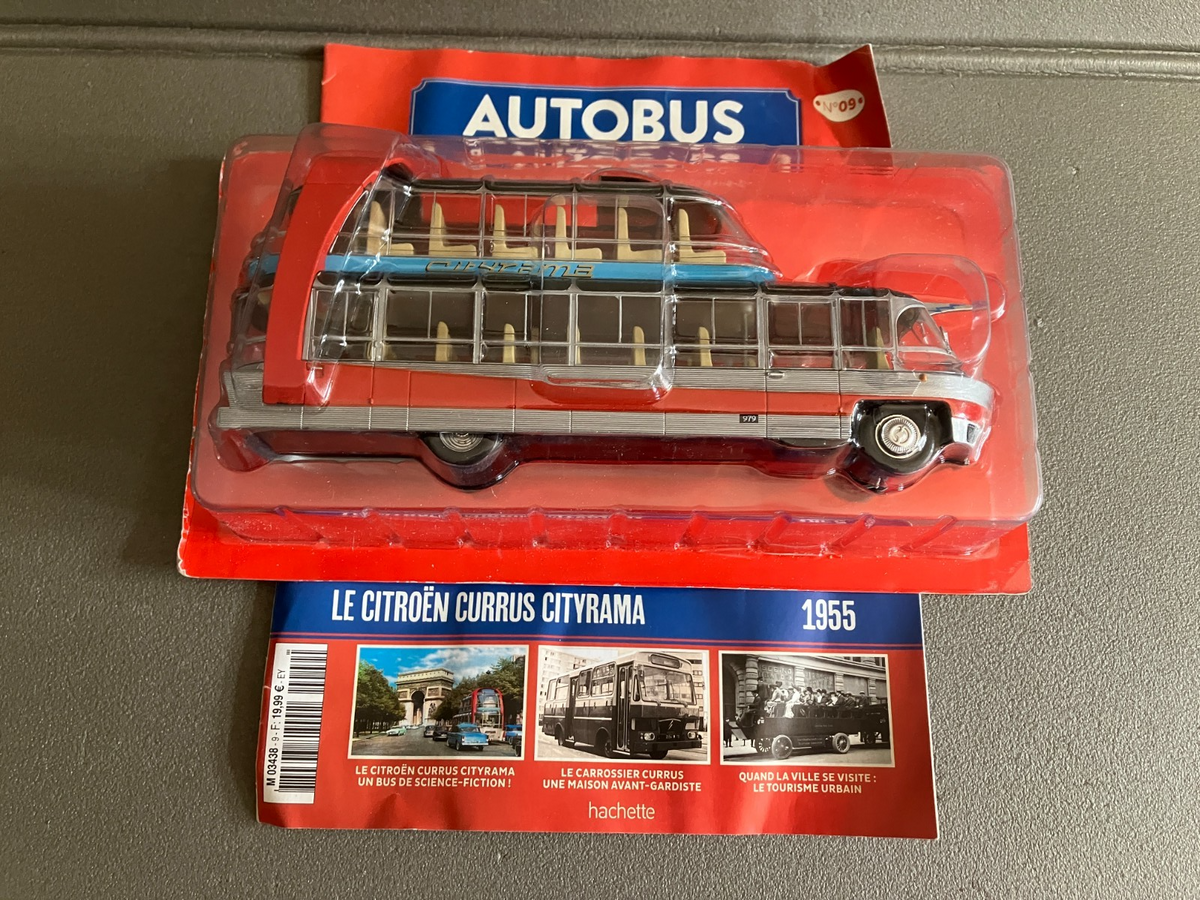 Voiture miniature Citroen Currus Cityrama 1955 1/43 Autobus Autocars du Monde