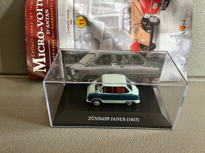 Voiture Miniature Zundapp Janus 1957 Micro-Voitures D'Antan Altaya 1/43