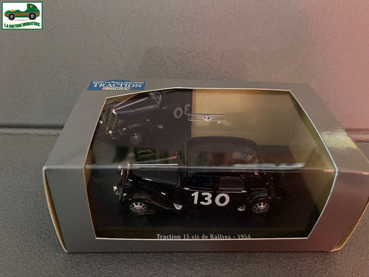 Voiture Miniature Citroen Traction 15 six de Rallyes 1954 Atlas Courtage 1/43