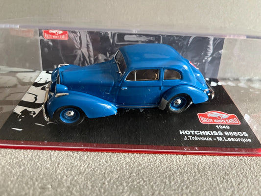 Voiture Miniature Hotchkiss 686GS 1949 Trévoux Rallye Monte Carlo au 1/43