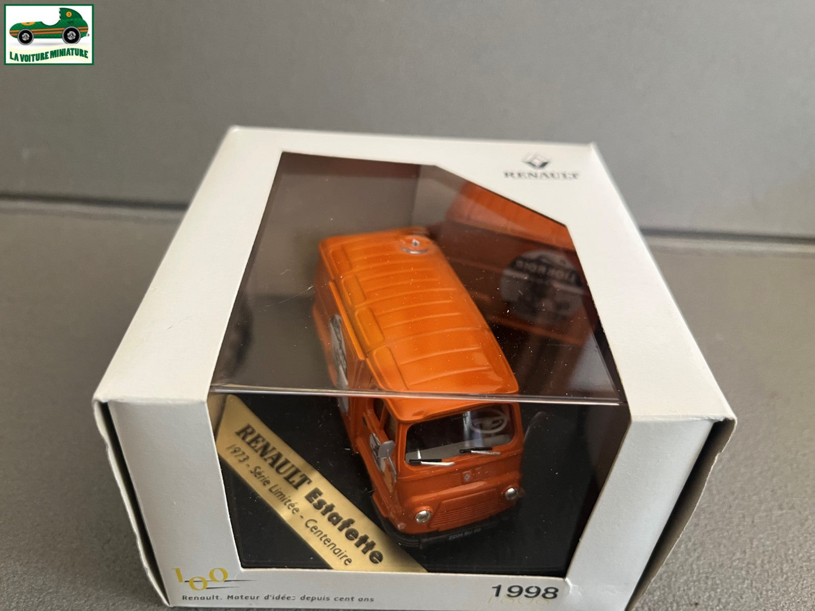 Voiture Miniature Renault Estafette Lion Noir Centenaire Vitesse au 1/43