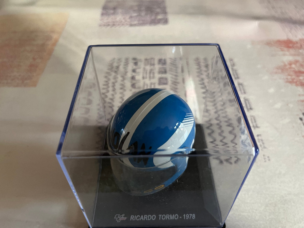 Casque Moto GP Ricardo Tormo 1978 Altaya au 1/5