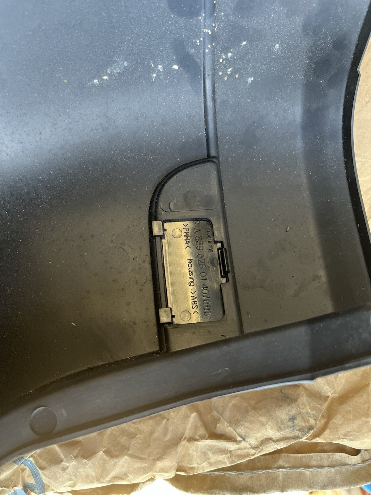 Pare Choc Arrière droit Mercedes W639 Origine a6398801371