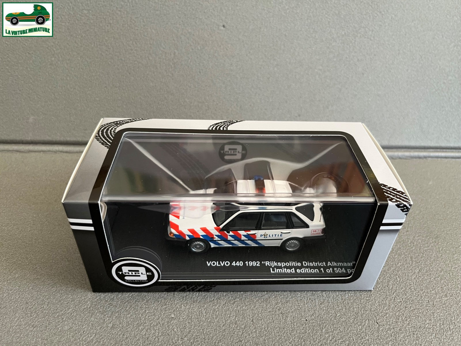 Voiture Miniature Volvo 440 1992 Police Triple 9 au 1/43