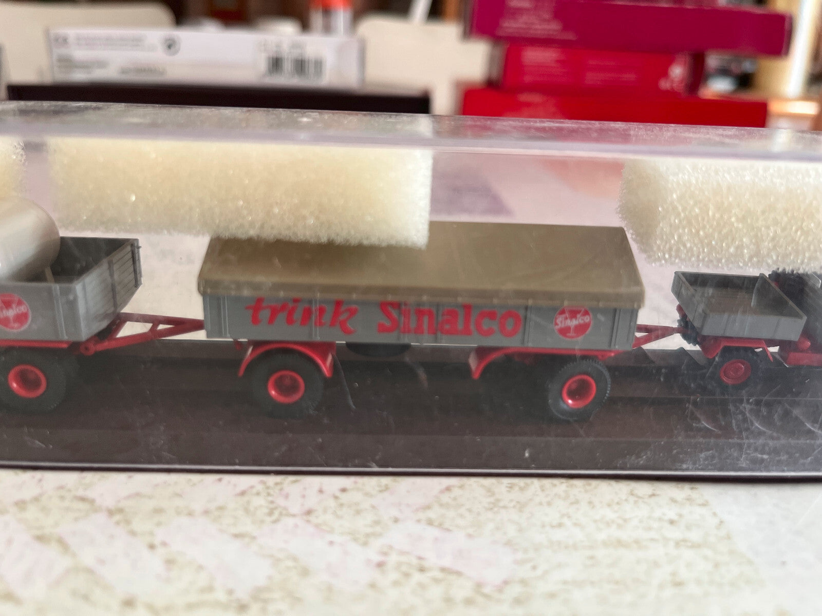 Voiture Miniature Camion Semi Remorque Mercedes Unimog Sinalco Brekina 1/87 HO