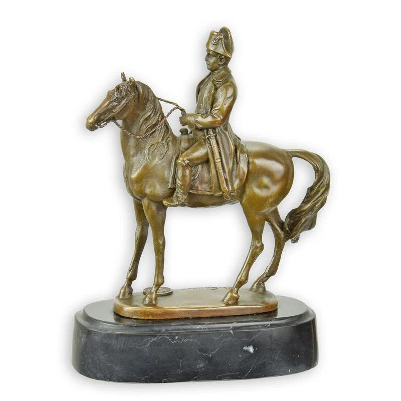STATUE MODERNE SCULPTURE BRONZE DE NAPOLÉON À CHEVAL