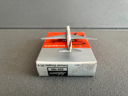 Ancien Avion miniature Douglas DC-8 Swissair Schuco Piccolo